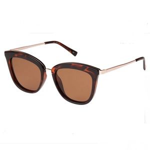 LE SPECS ​​Caliente NEW Tortoise Rose Gold Polarized Sunglasses NEW